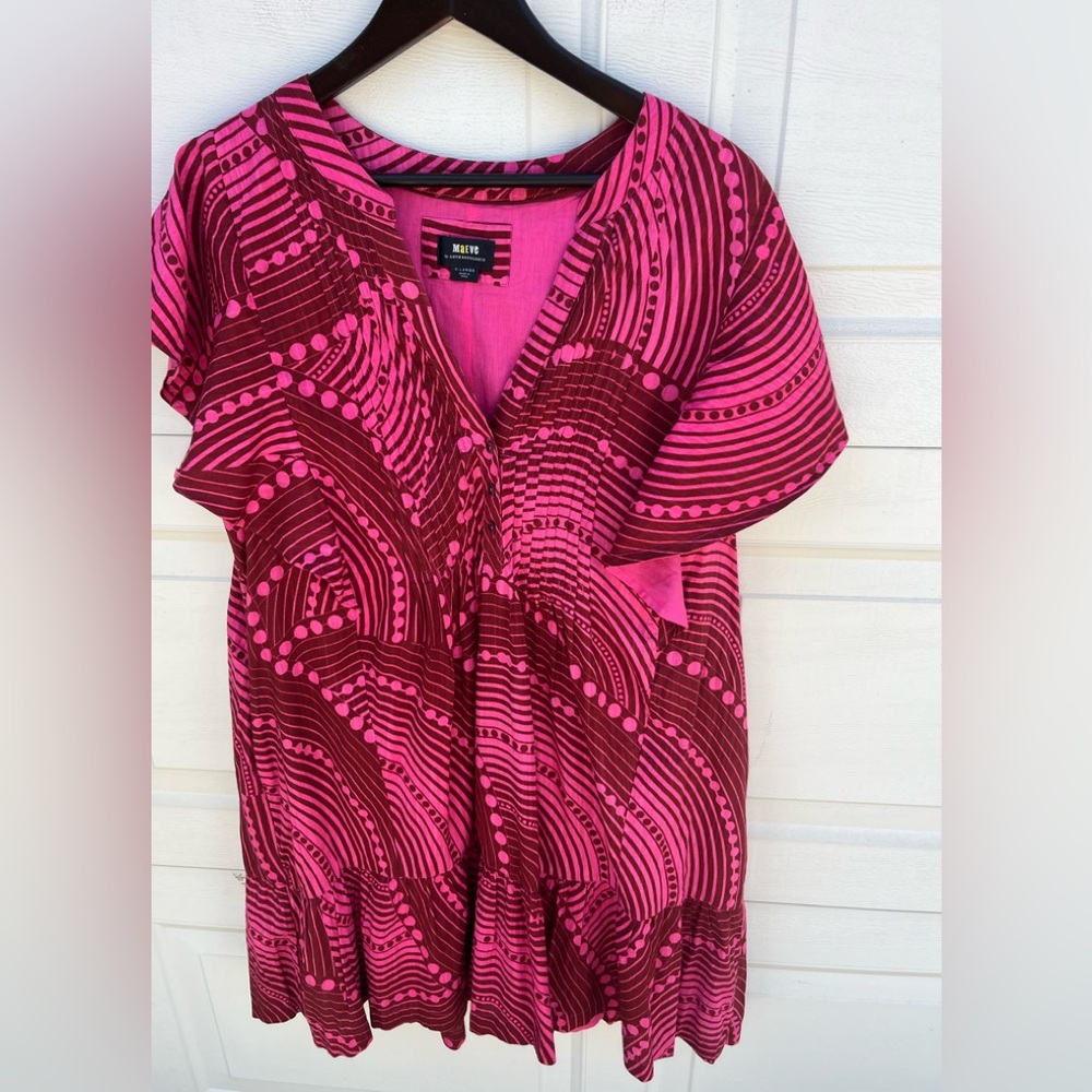 Women's Anthropologie Maeve flutter dress XL